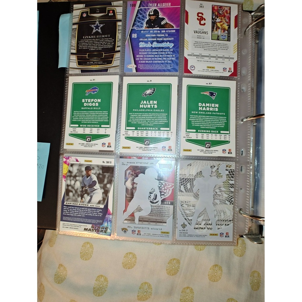 Sports Trading Card Lot Jalen Hurts Mariano Rivera Travis Etienne Stefon Diggs - Picture 4 of 4